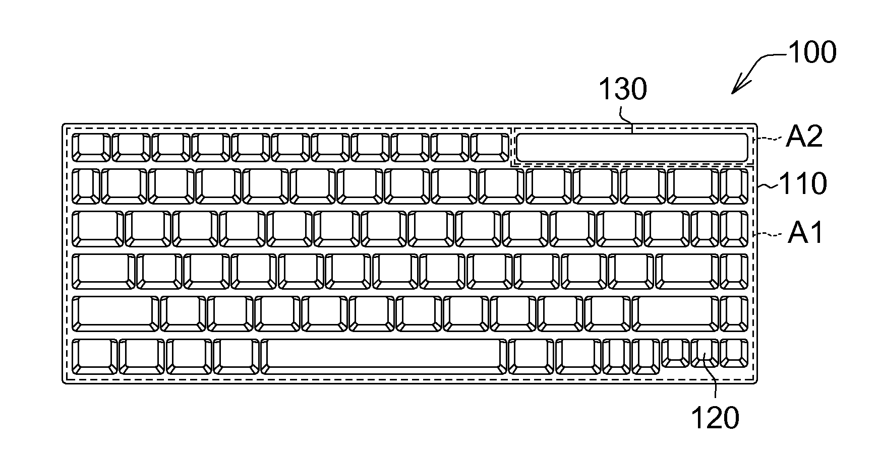 Computer keyboard and control method thereof