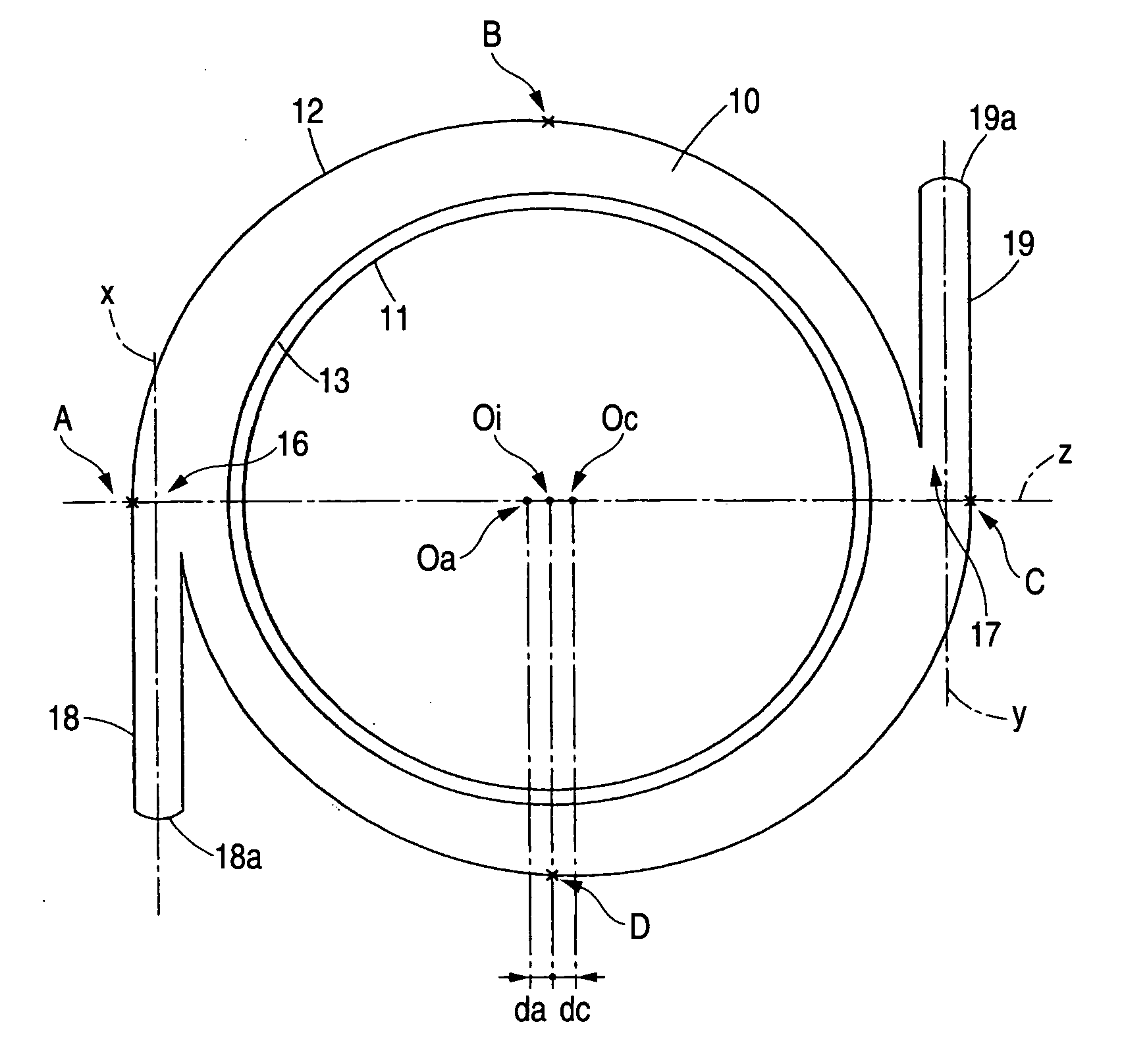 Ring-shaped light emitting unit