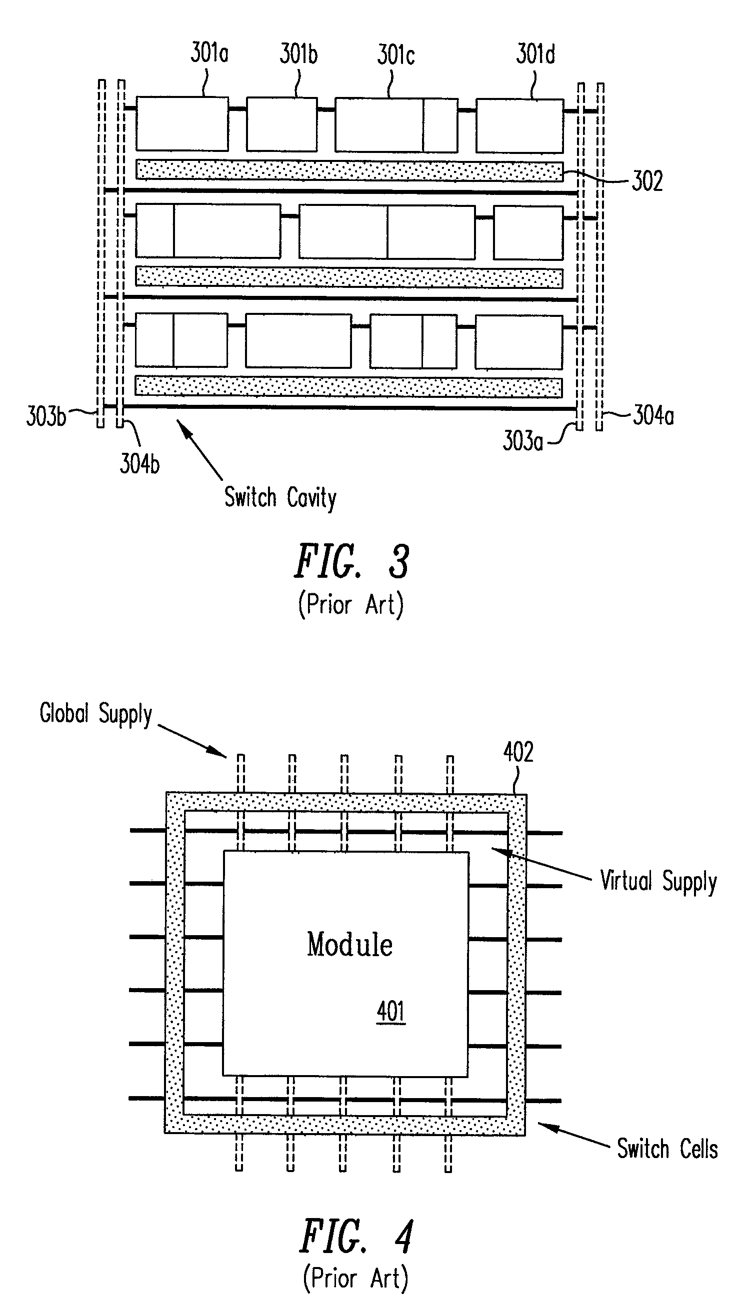 Design method and architecture for power gate switch placement