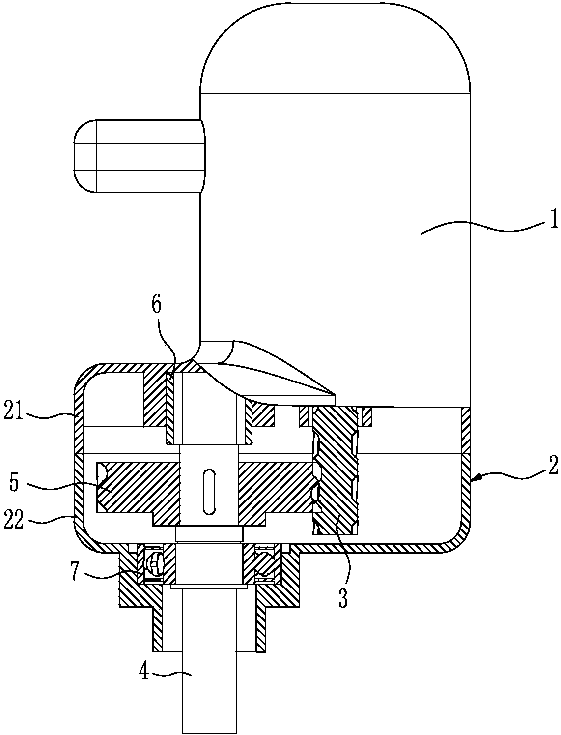 Helical tooth transmission device for tapping machine