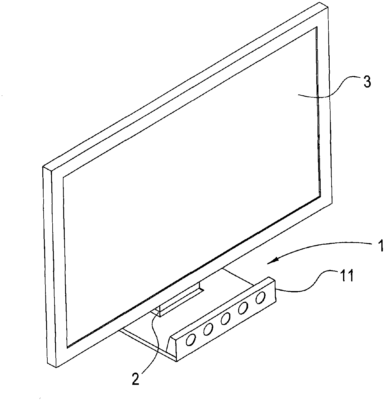 Sound box base device for display