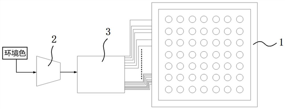 Pixelated thermochromic liquid crystal array system for light stealth