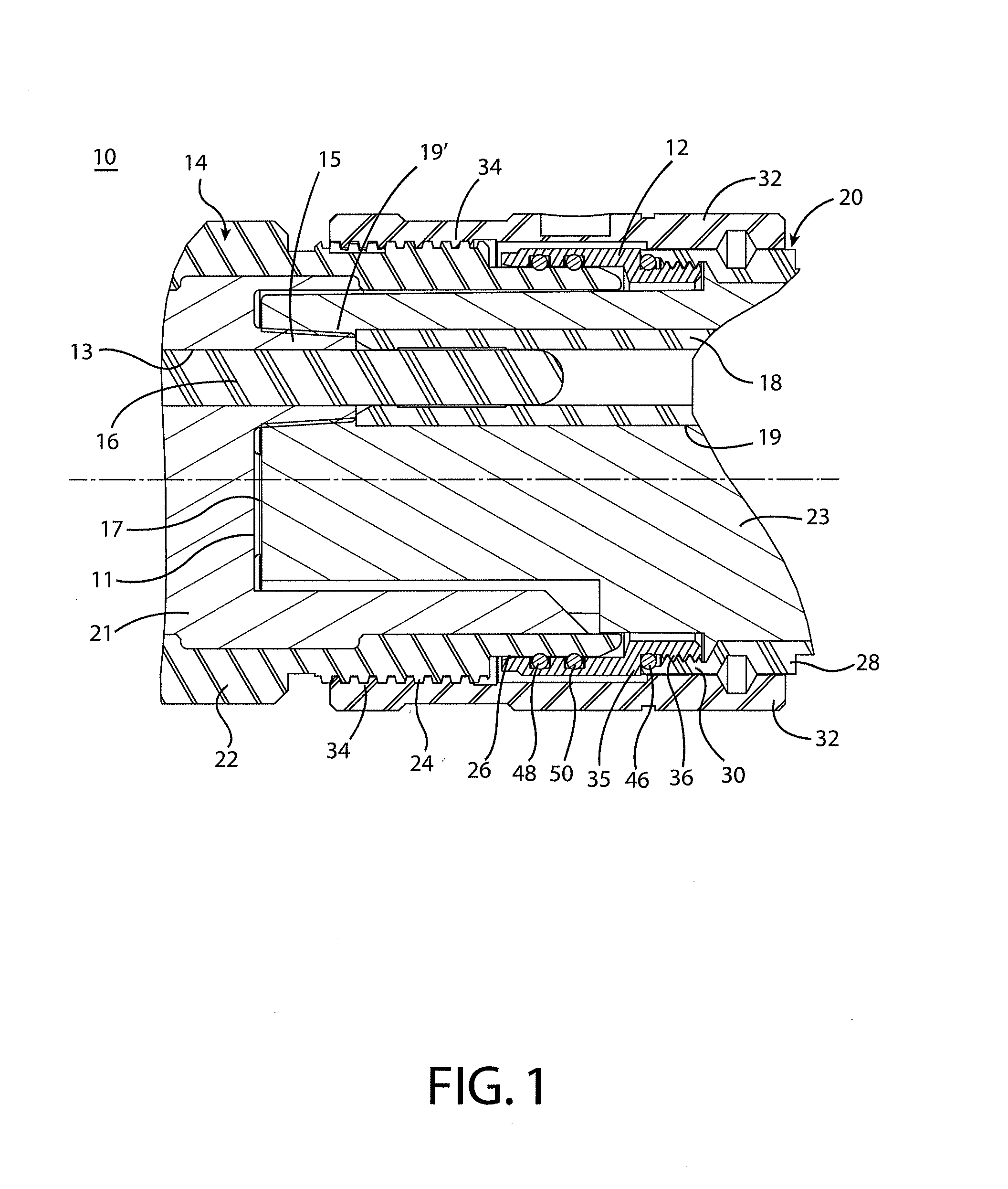 Electrical connector system with replaceable sealing element