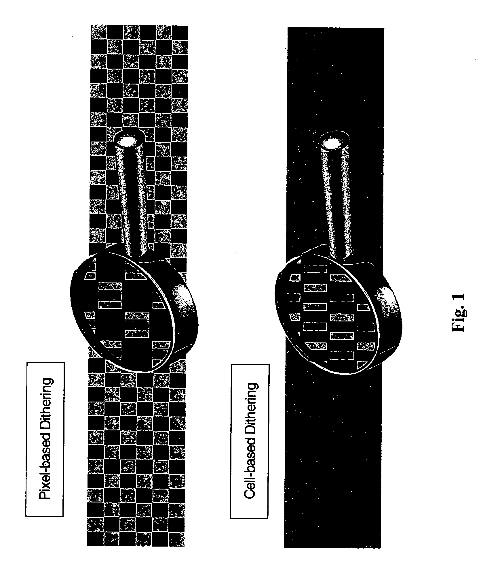Method and device for processing video data by combining error diffusion and another dithering