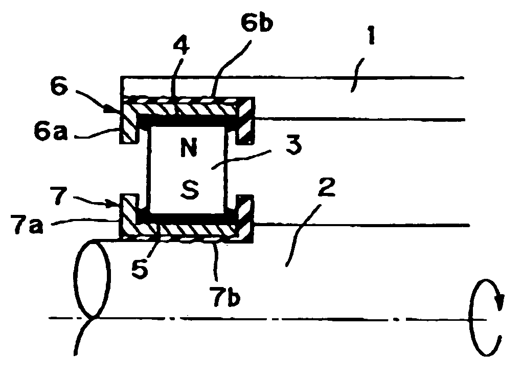Magnetic fluid seal device