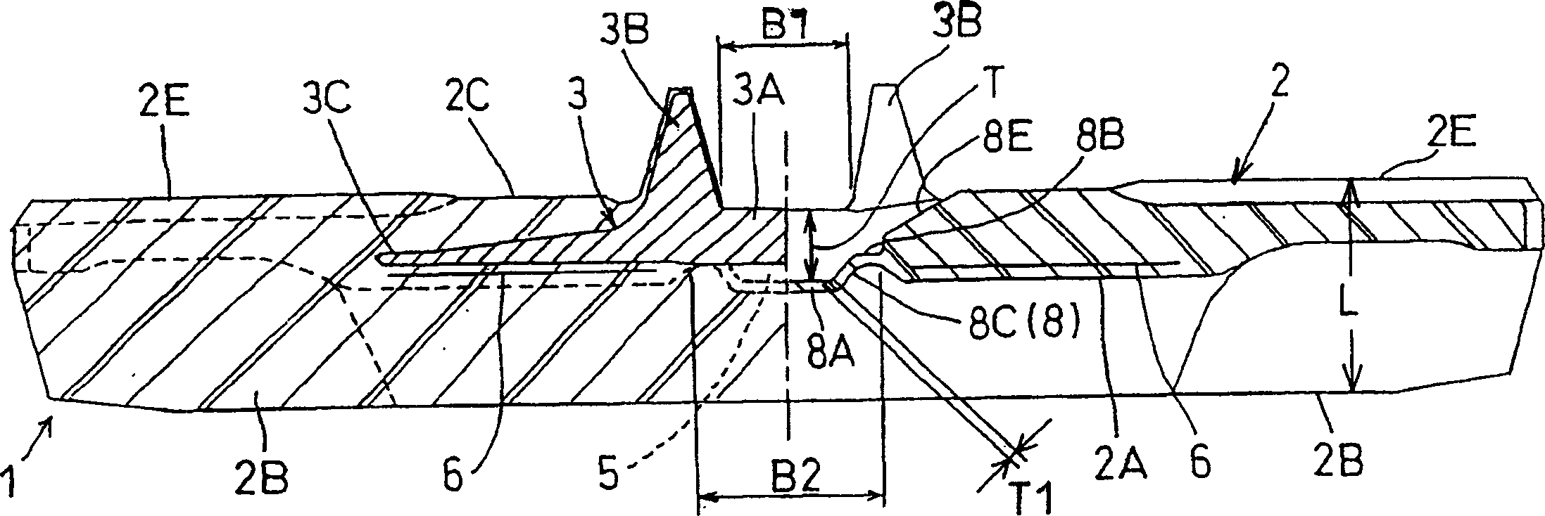 Rubber crawler belt