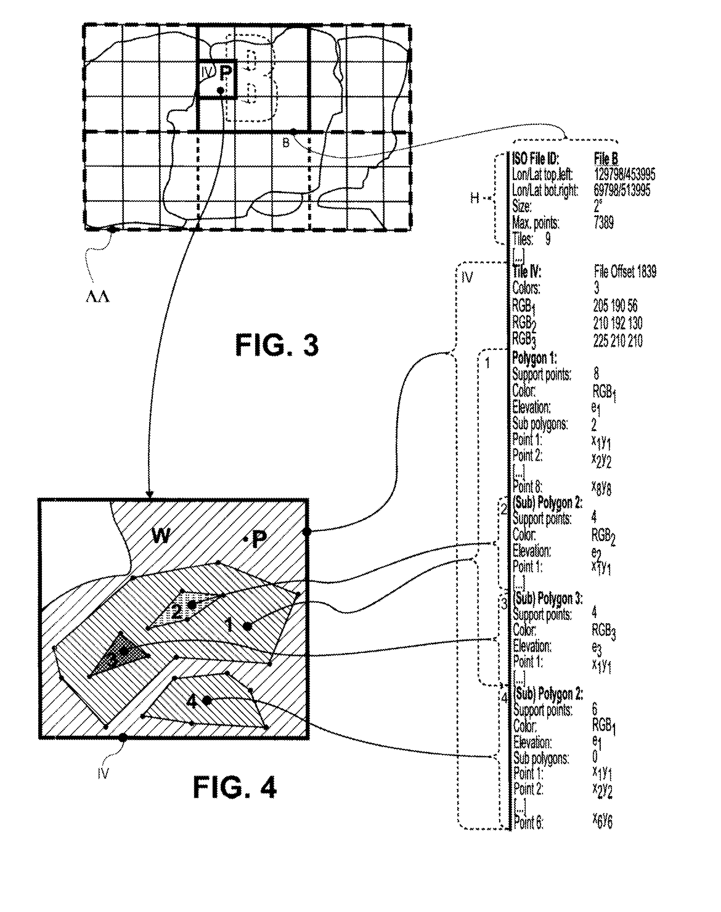 Navigational system, as well as method for illustrating a road map with isolines