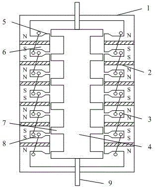 Long-stroke linear permanent magnet motor operation mechanism of high-voltage breaker