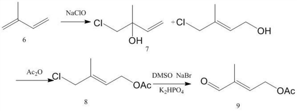 A kind of preparation method of 4-acetoxy-2-methyl-2-butenal