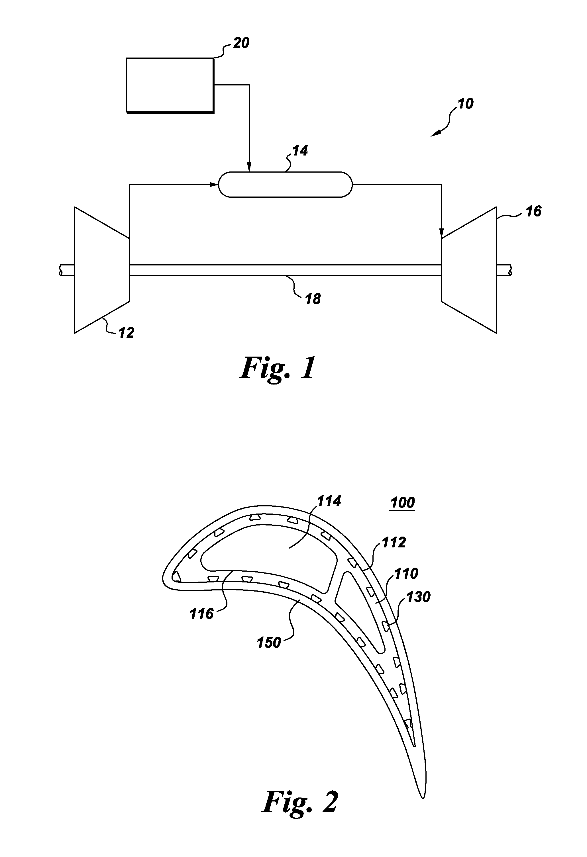 Components with re-entrant shaped cooling channels and methods of manufacture