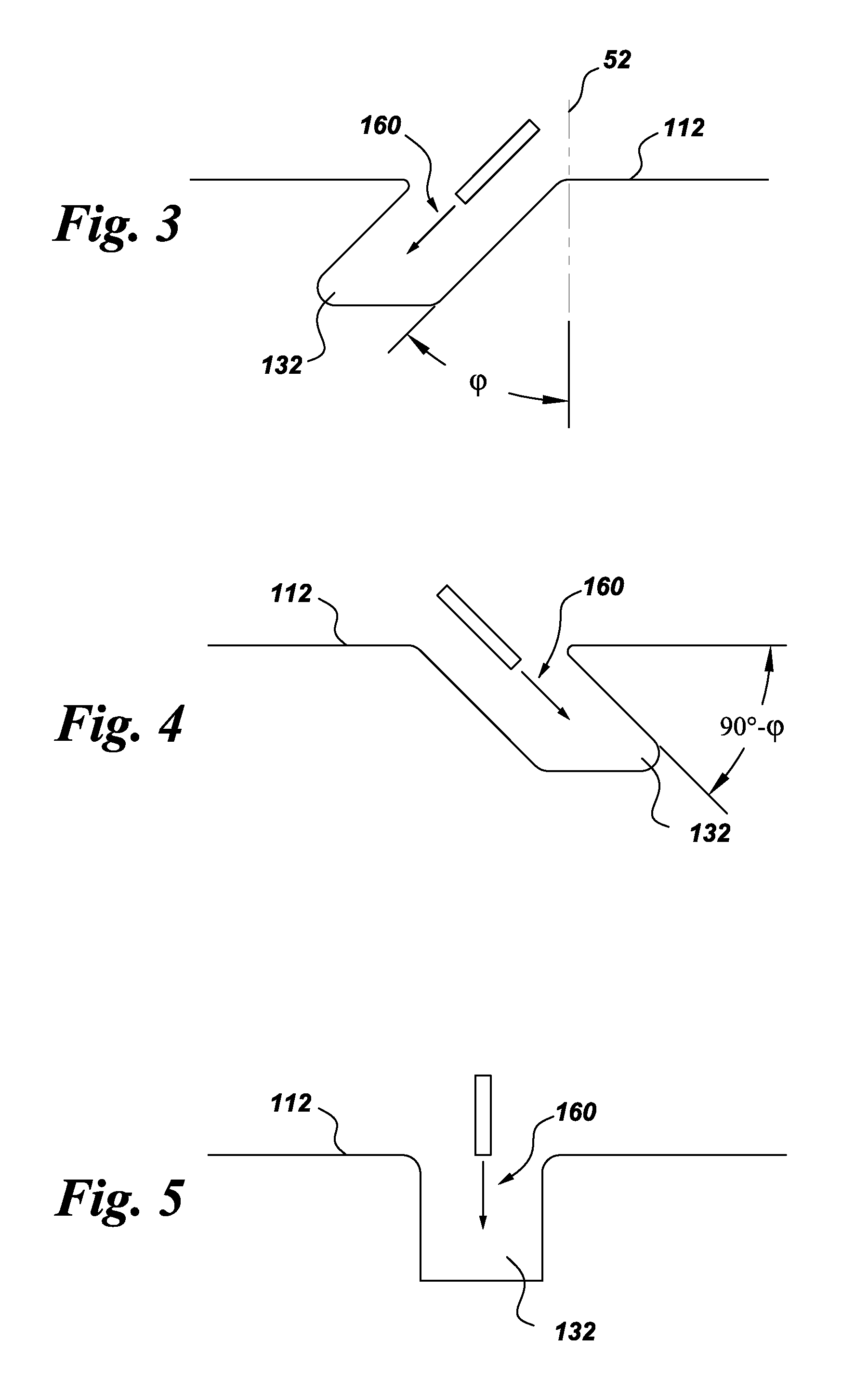 Components with re-entrant shaped cooling channels and methods of manufacture