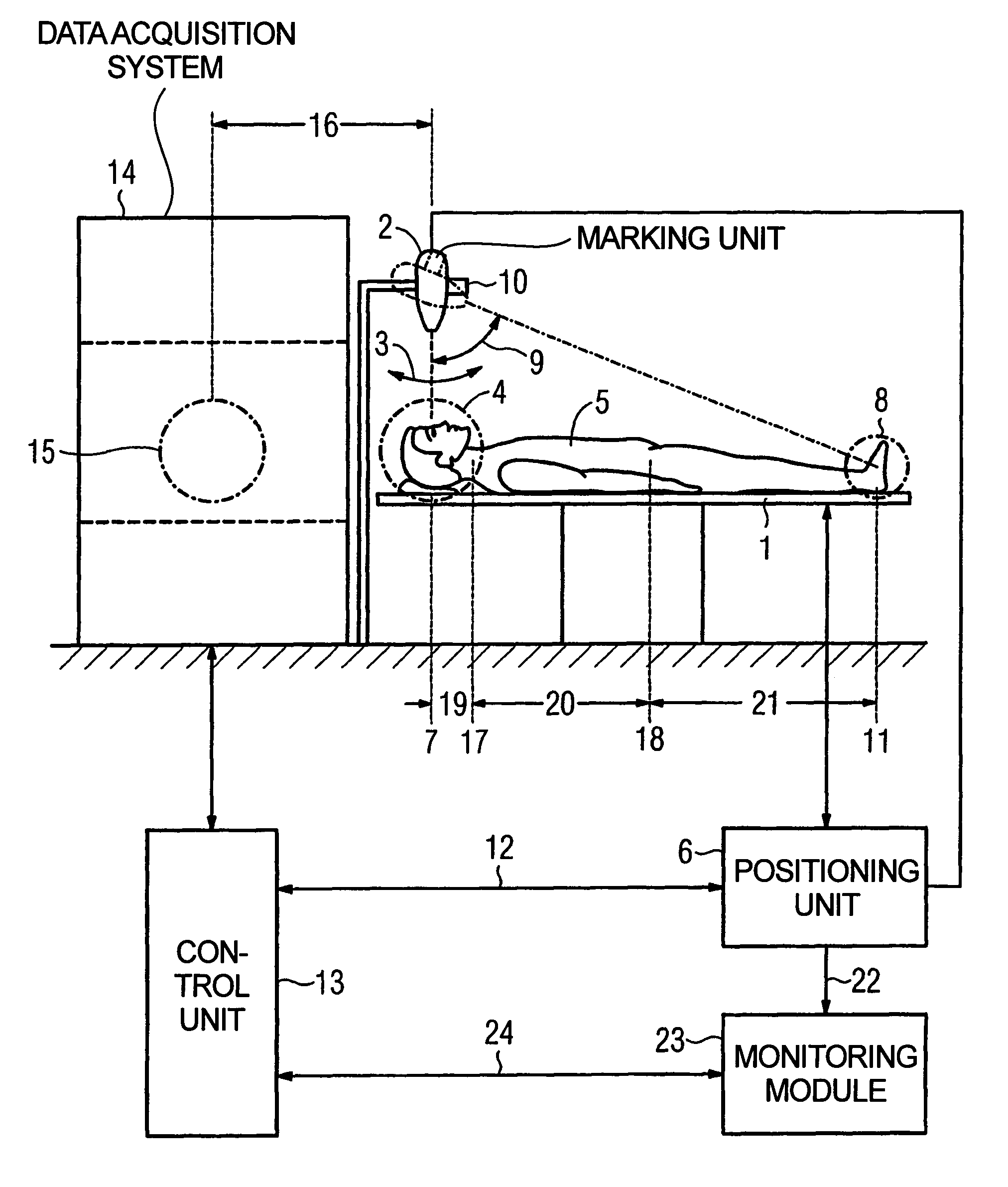 Magnetic resonance apparatus with a positioning unit