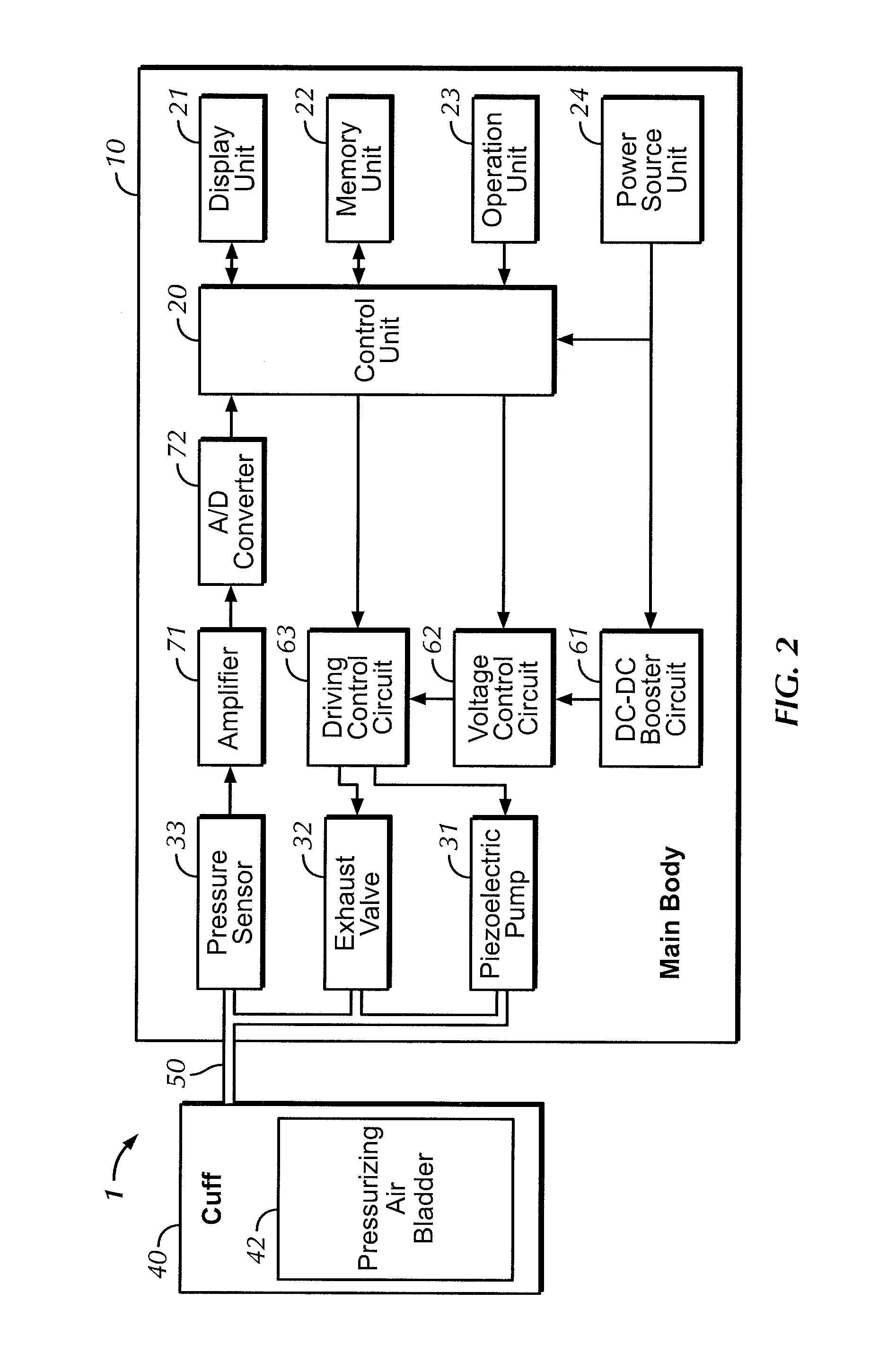 Blood pressure measurement device and control method for blood pressure measurement device