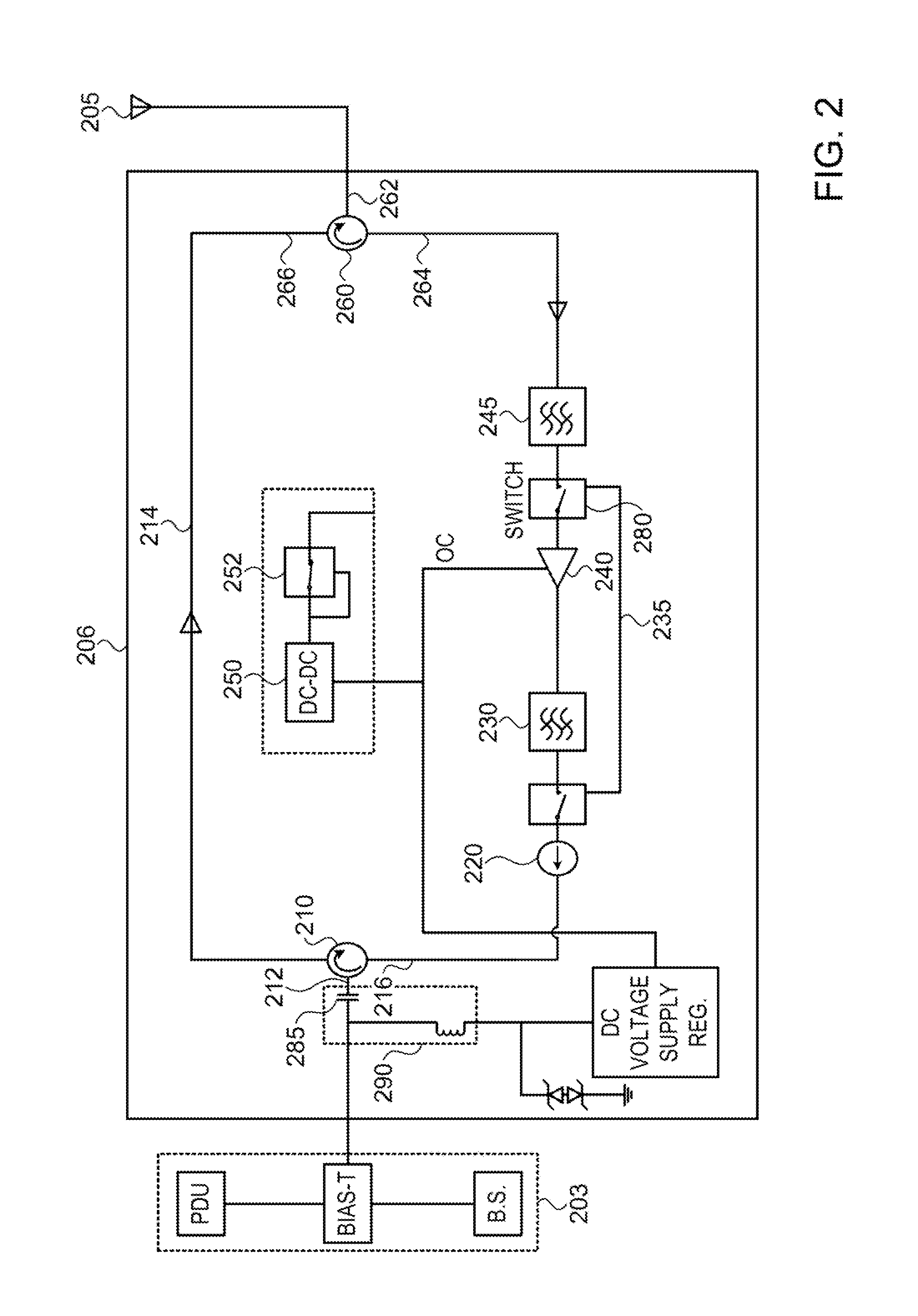 Tower mount amplifier and a method of using thereof