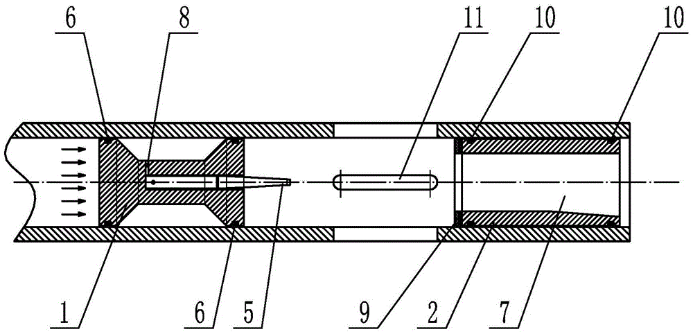 Projectile holder separating system based on momentum theorem