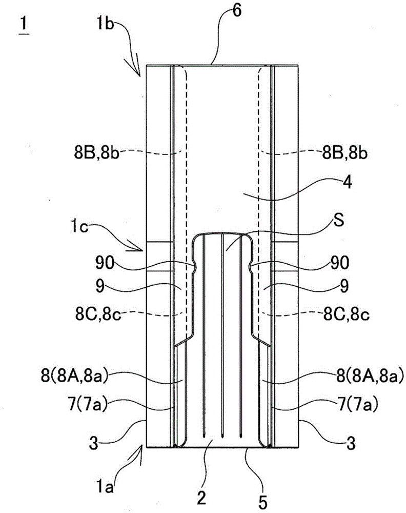 Cleaning-tool case, and cleaning tool with attached case