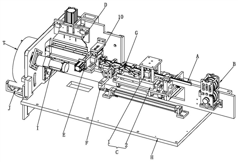 Paper inserting machine of card issuing motor iron core