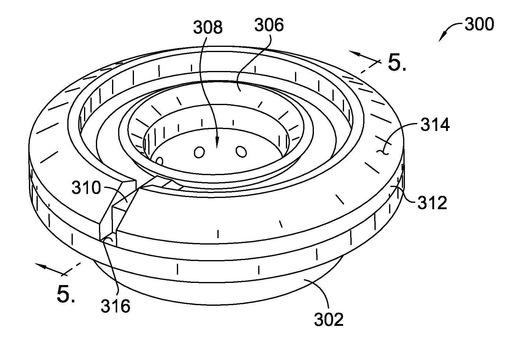 Retaining collar for a gas turbine combustion liner