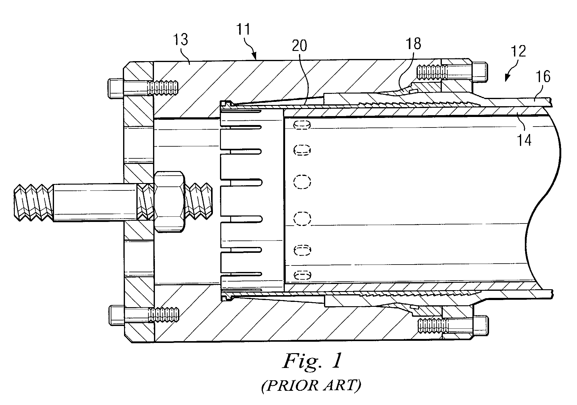 High temperature end fitting and method of use