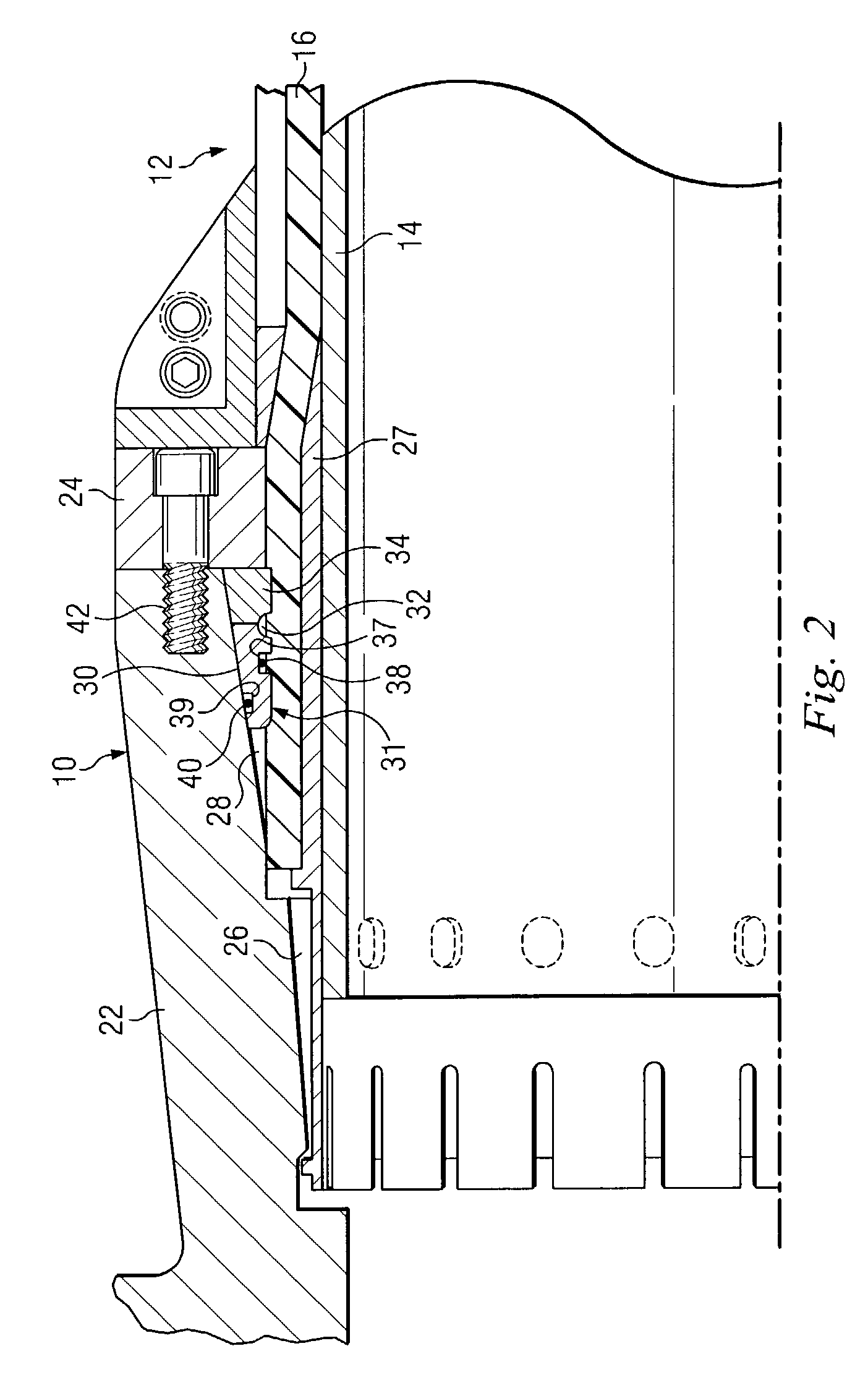 High temperature end fitting and method of use