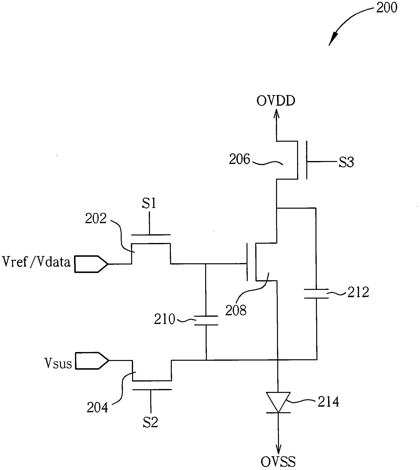 Driving circuit of pixel and method for driving pixel