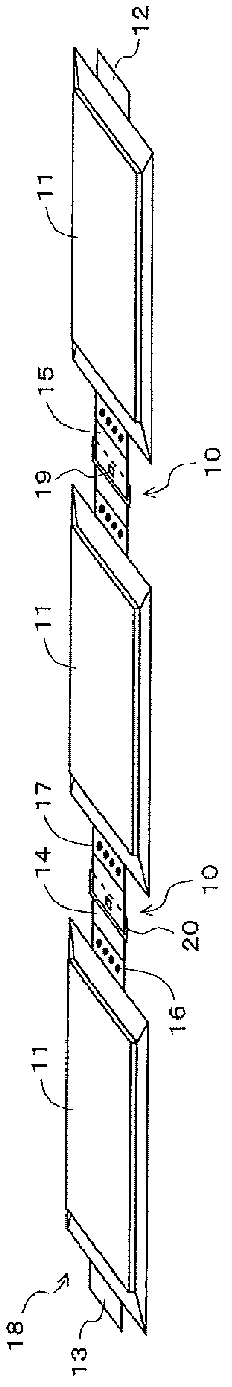 Electrode lead connection body, nonaqueous electrolyte electricity storing device and method of manufacturing the same