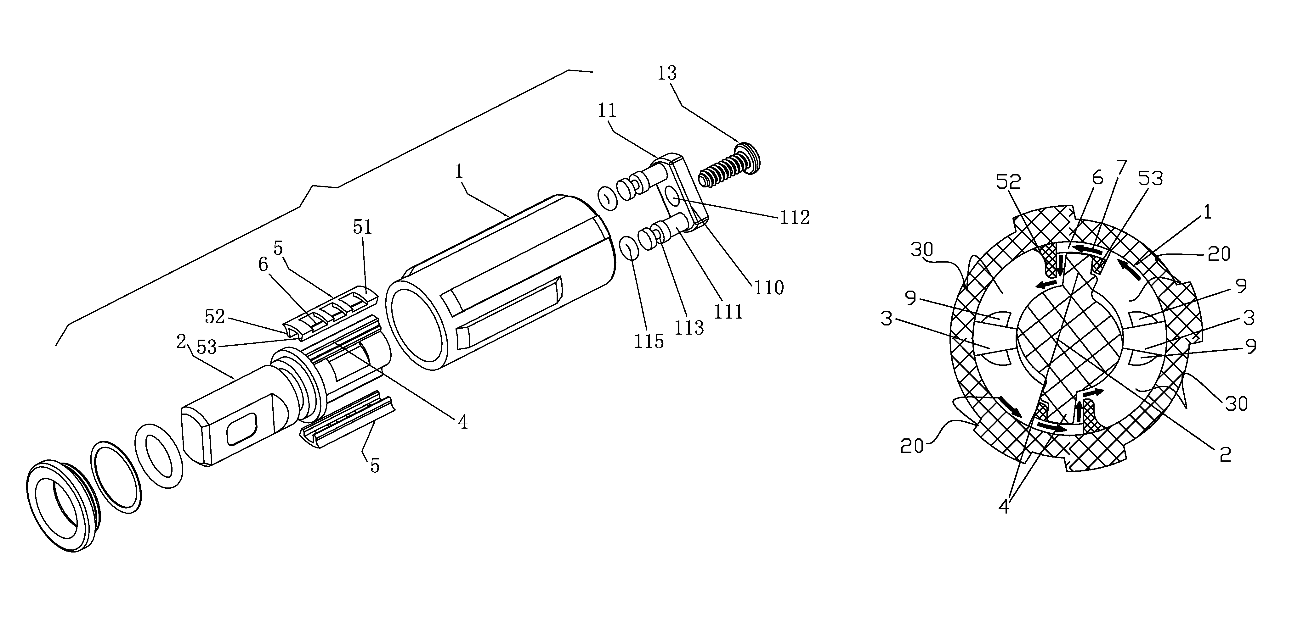 Adjustable rotary damper for toilet seats