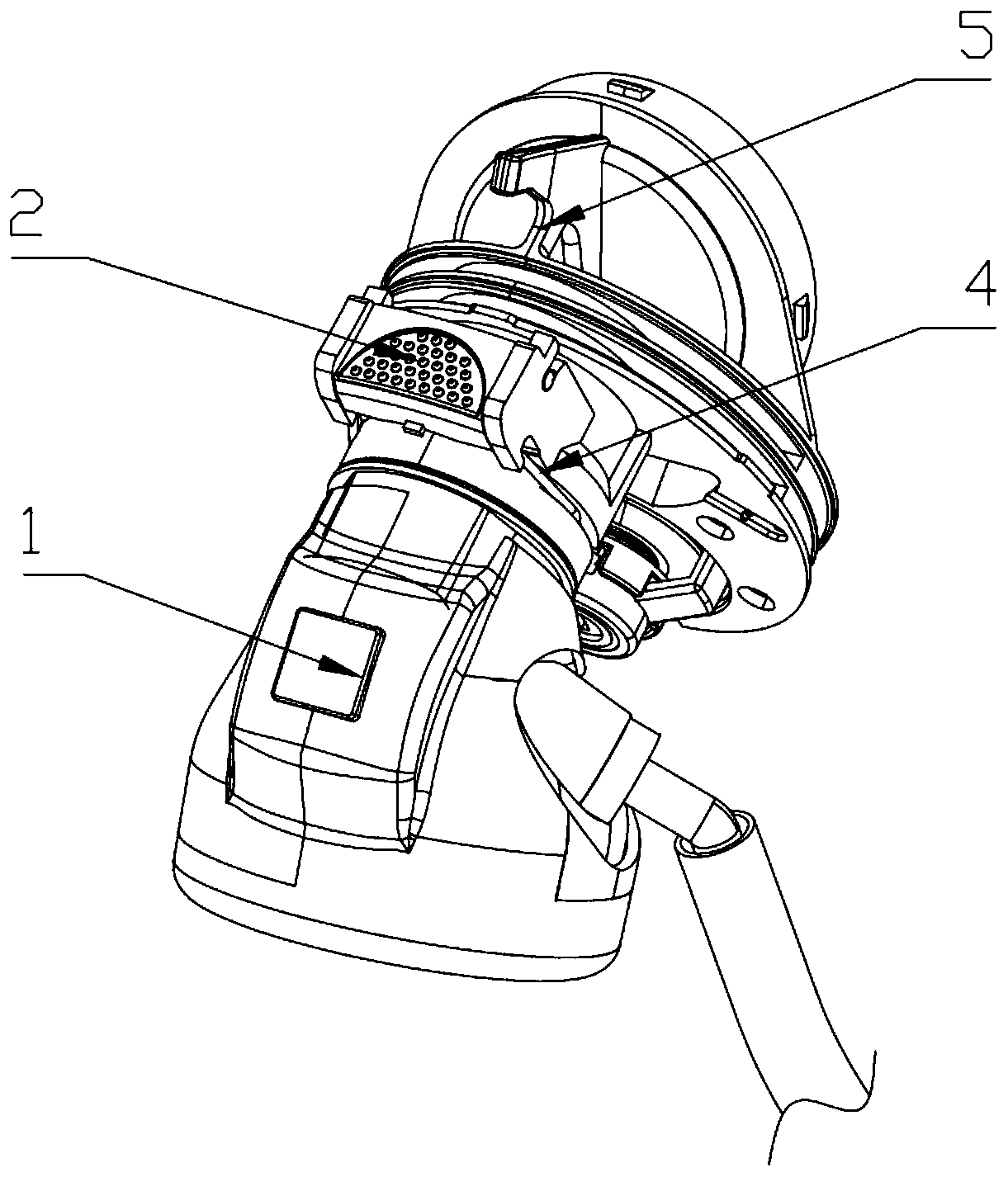 Face mask with rotary button on jack of gas supply valve and using method