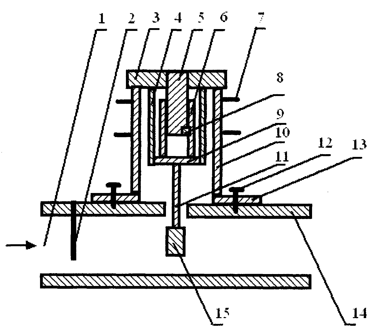 Calorimeter sensor of momentum type