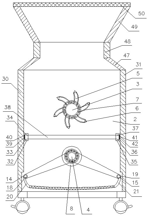 A crushing and screening integrated device and operation method for road and bridge construction