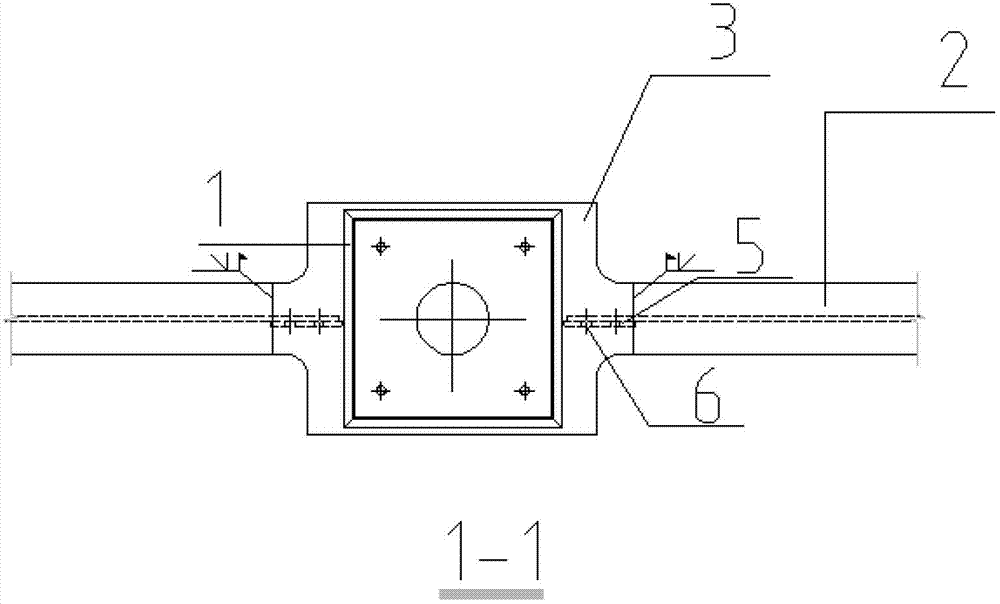 Rectangular concrete filled steel tubular column - steel beam connection node and construction methods thereof