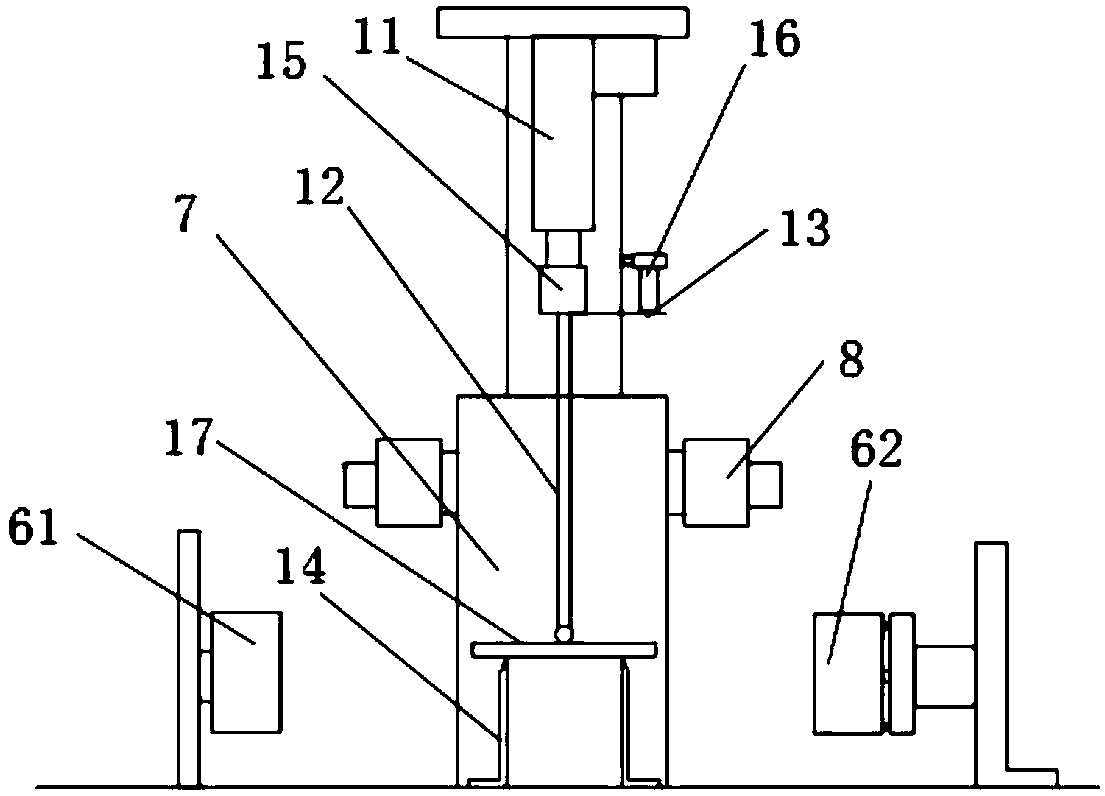 Full-working-condition flexible pipeline rigidity automatic detecting device