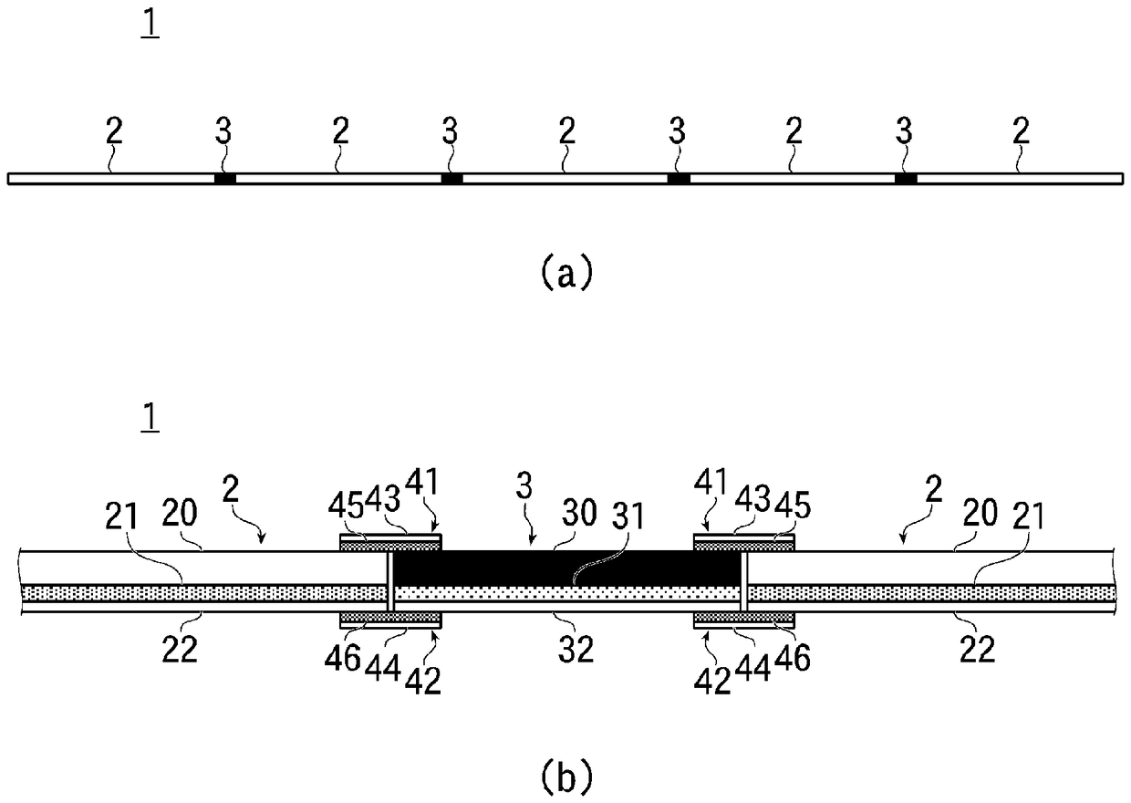 Adhesive tape structure and adhesive tape storage body