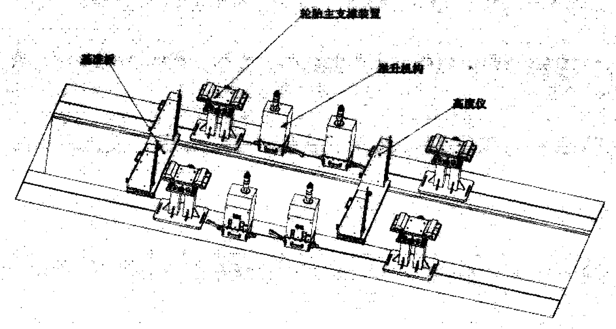 Automatic leveling device and method for three-coordinate measurement of finished vehicle