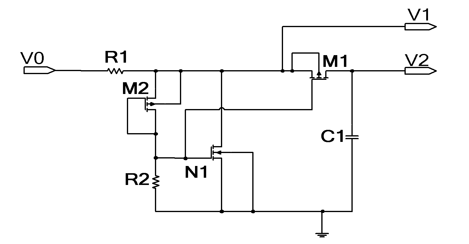 Demodulator circuit for the UHF (Ultrahigh Frequency) radio frequency identification label chip