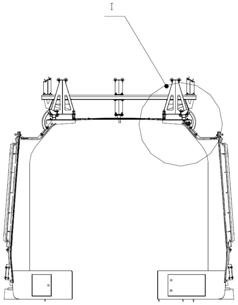 Modular integrated side roof plate structure and railway vehicle