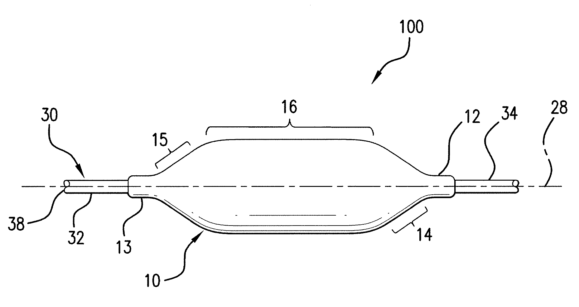 Method of reducing rigidity of angioplasty balloon sections