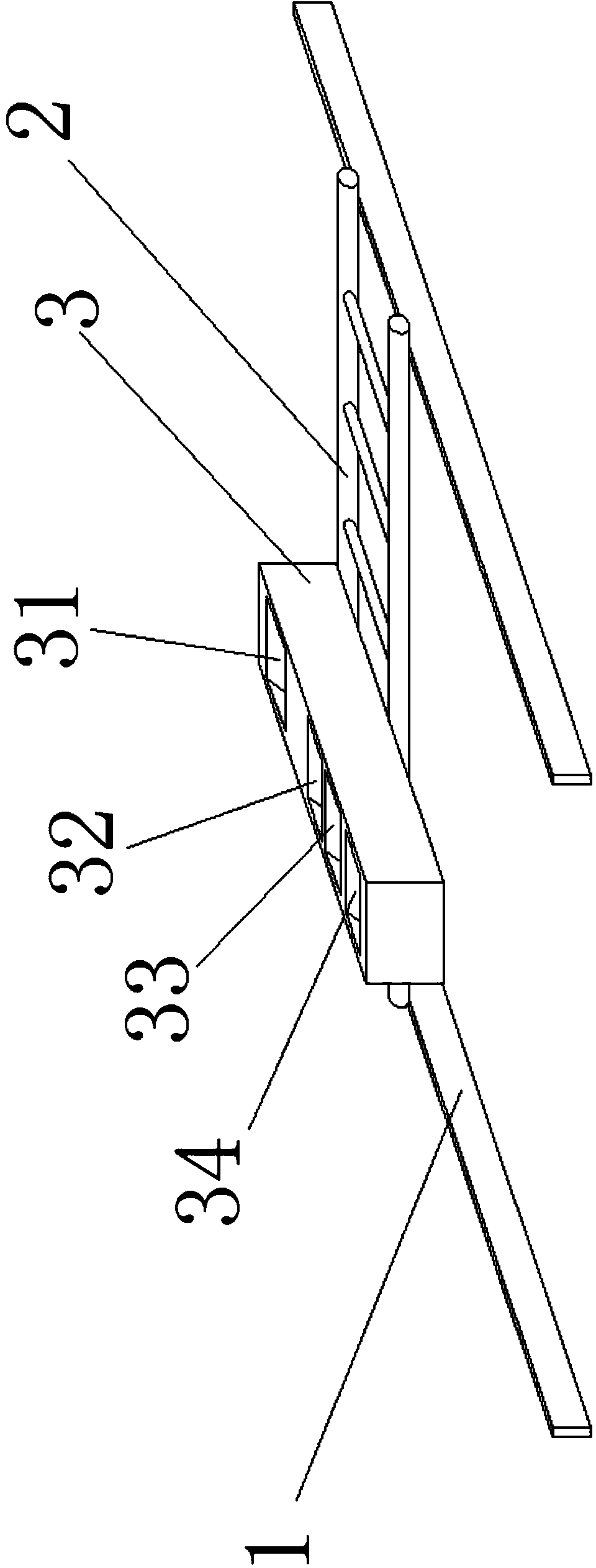 Rice tray placing and seeding integrated machine