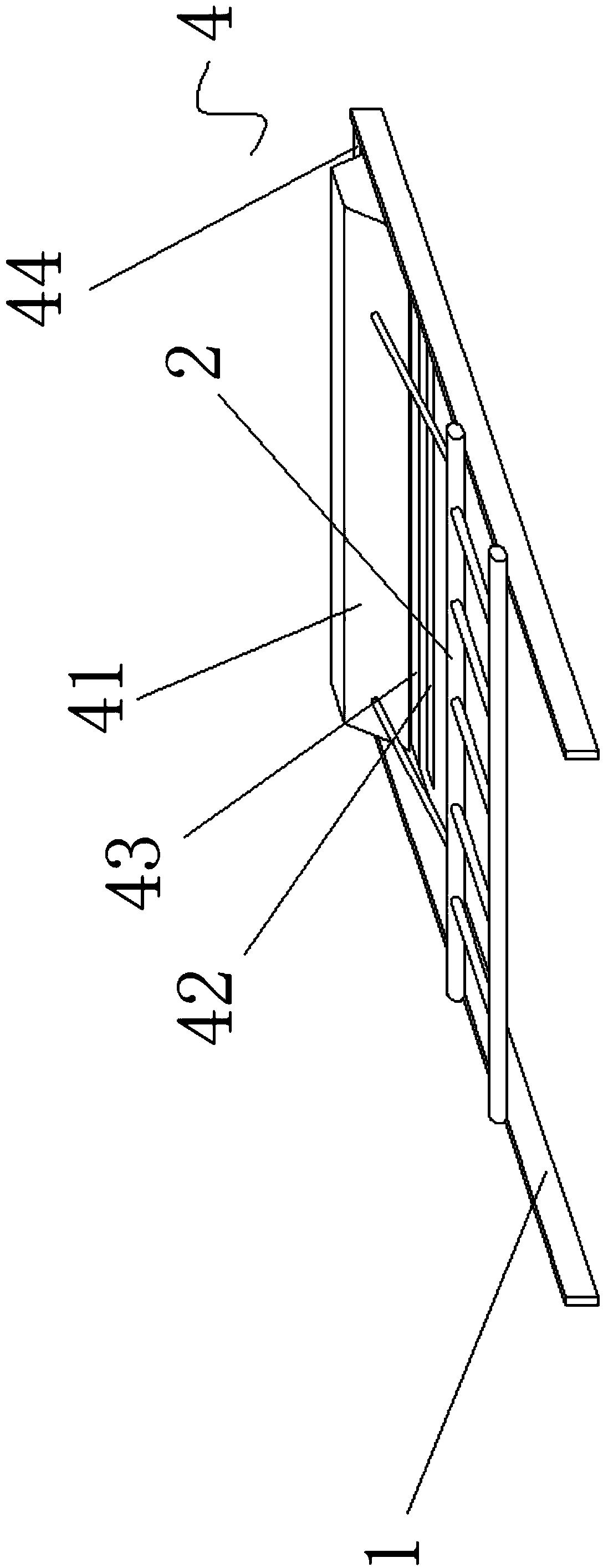 Rice tray placing and seeding integrated machine