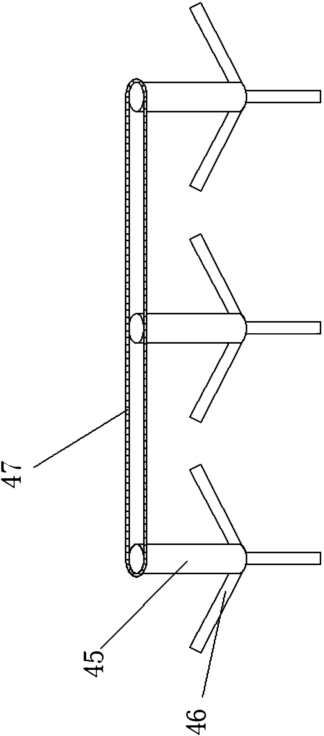 Rice tray placing and seeding integrated machine