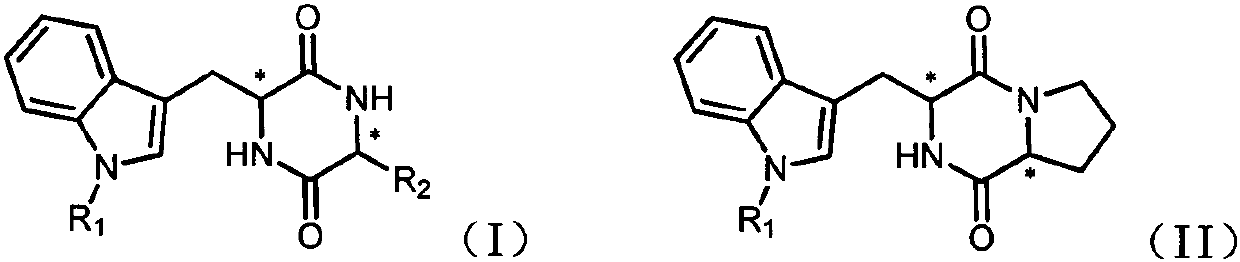 Compounding of (N-alkyl benzpyrole)-diketopiperazine compound and application of compound as plant growth regulator