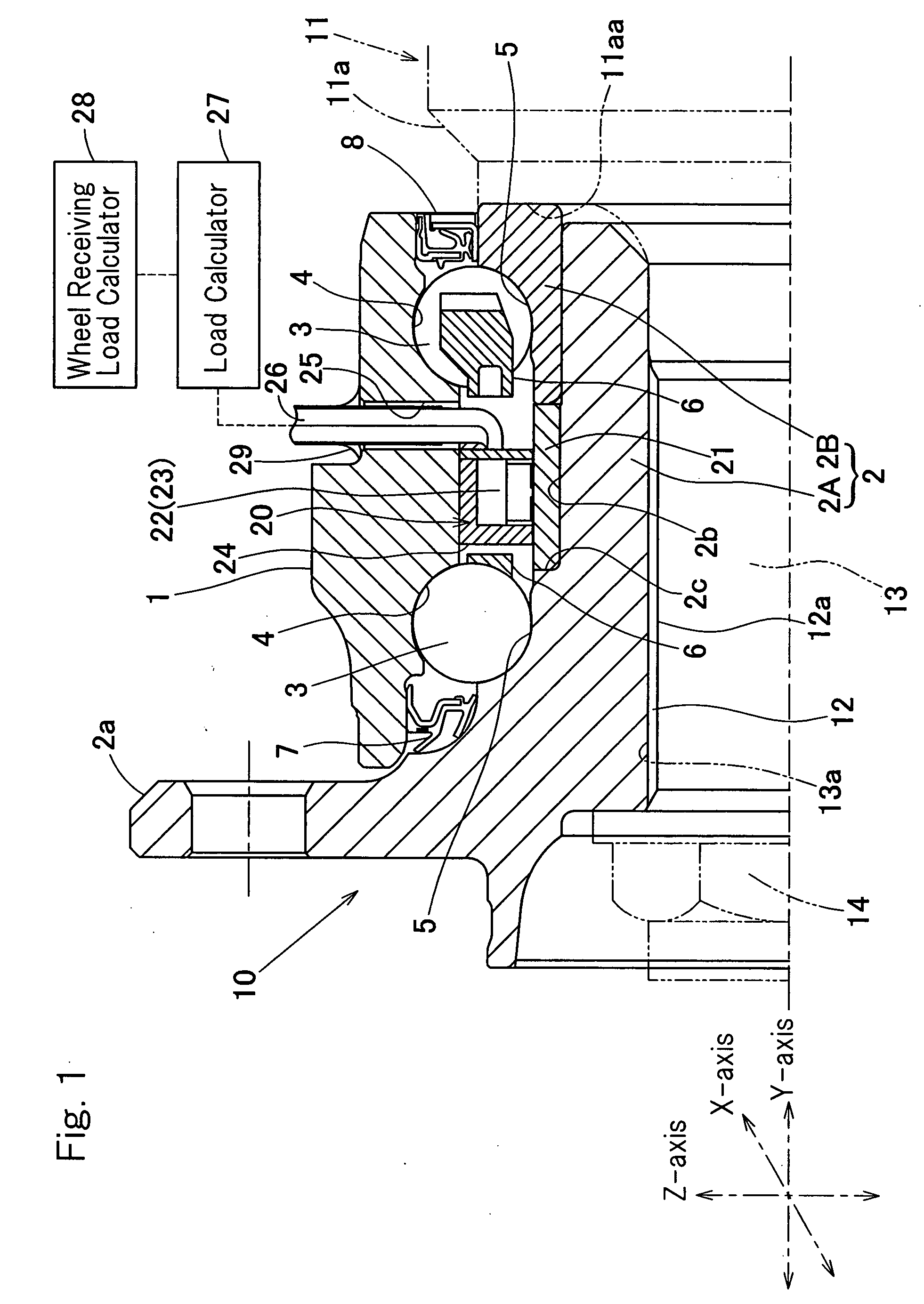 Sensor-Incorporated Wheel Support Bearing Assembly
