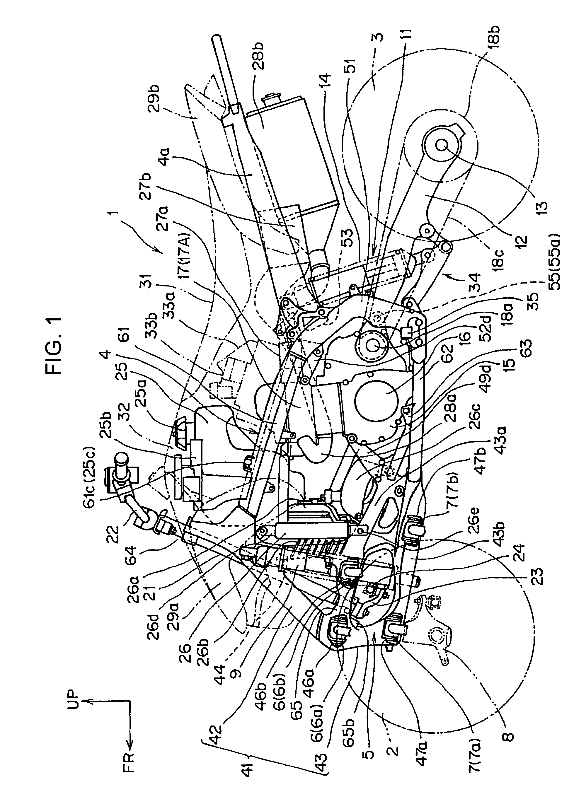 Front wheel suspension structure for saddle-type vehicle, and vehicle incorporating same