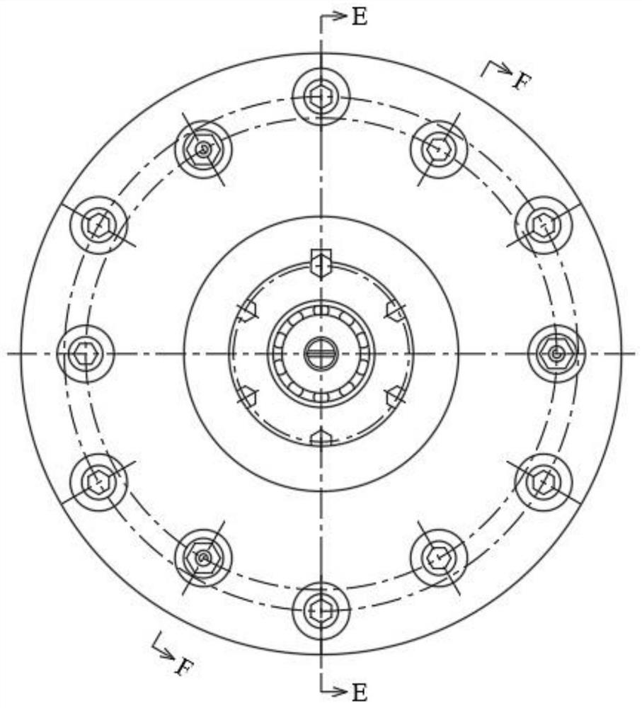 A diaphragm coupling of triple diaphragm group