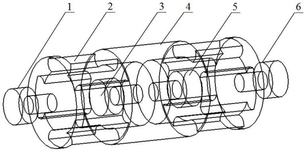 A coaxial four-cylinder four-stroke free-piston generator