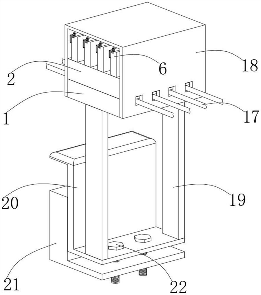 Dialysis tube fixing device for nephrology department