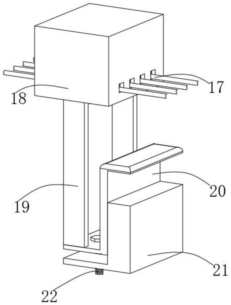 Dialysis tube fixing device for nephrology department