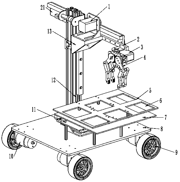 Logistics handling trolley