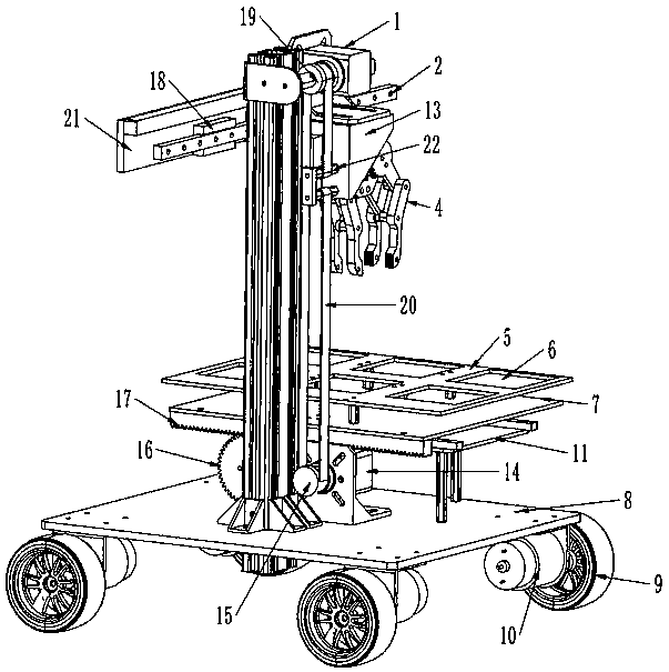 Logistics handling trolley