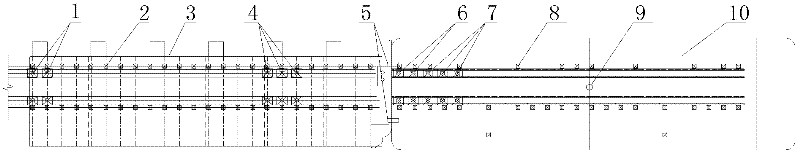 Roll-on/roll-off shipping method for long large steel box girder segment across obstacles